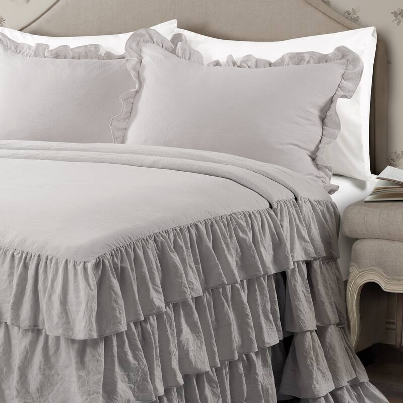 The Gray Barn Molly Mae Ruffle Skirt Bedspread Set