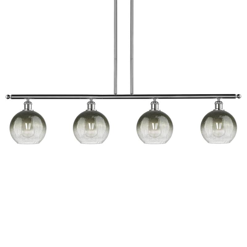 Innovations Lighting 516-4I-11-48 Brookhaven Globe Linear Brookhaven - Polished Chrome / Slate