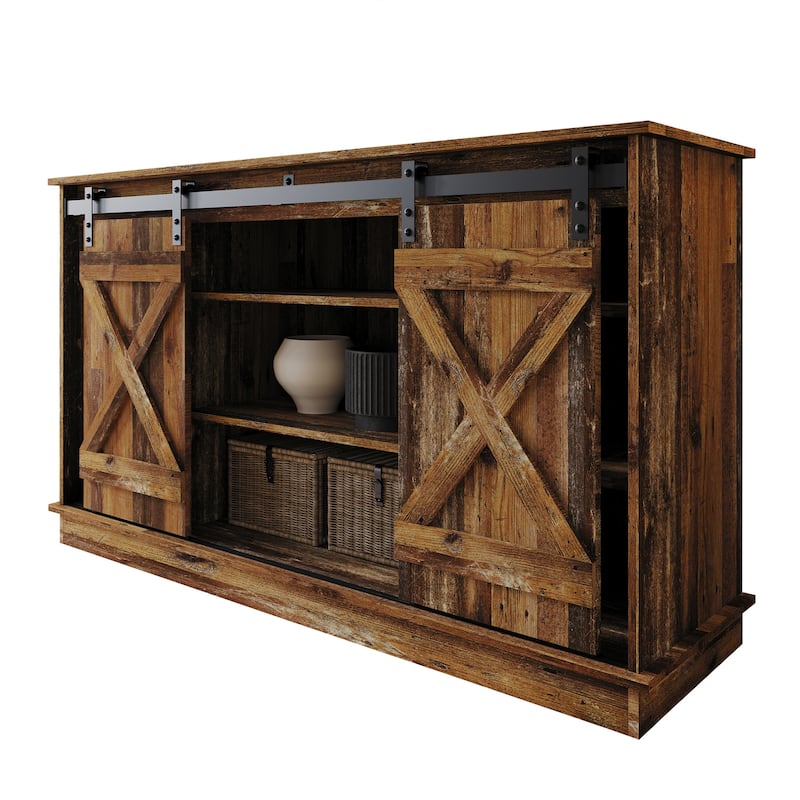 CraftPorch Vintage Style X-shaped TV Stand Console