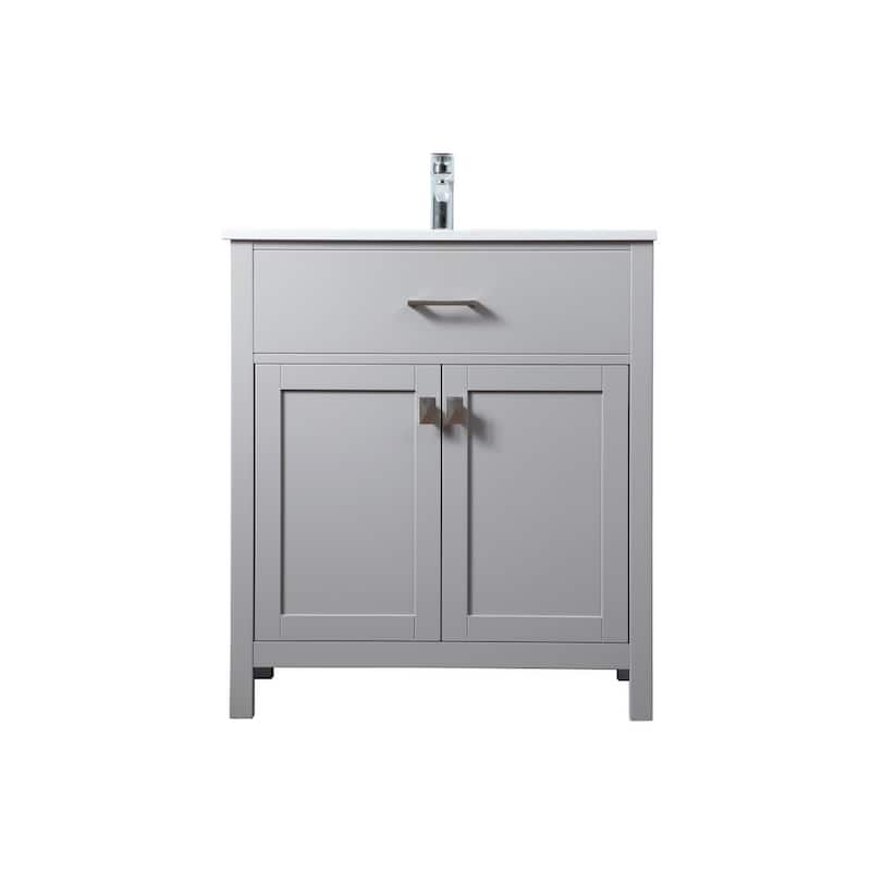 Elegant Lighting VF28830 Harrison 30" Free Standing Single Basin - Grey