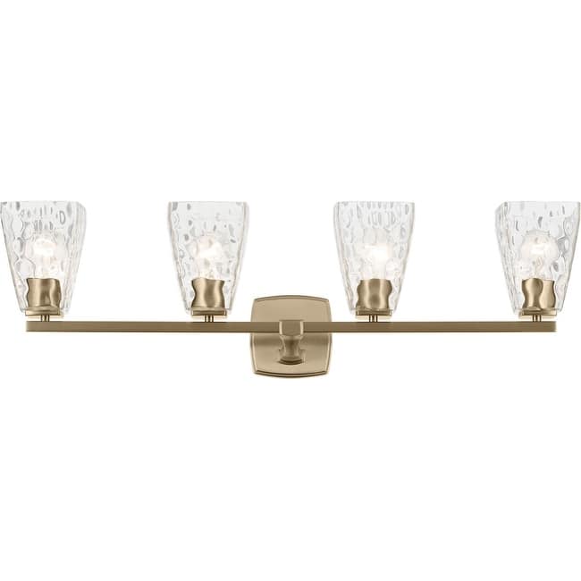 Kichler 55217WTR Marant 4 Light 33" Wide Vanity Light with Clear Water