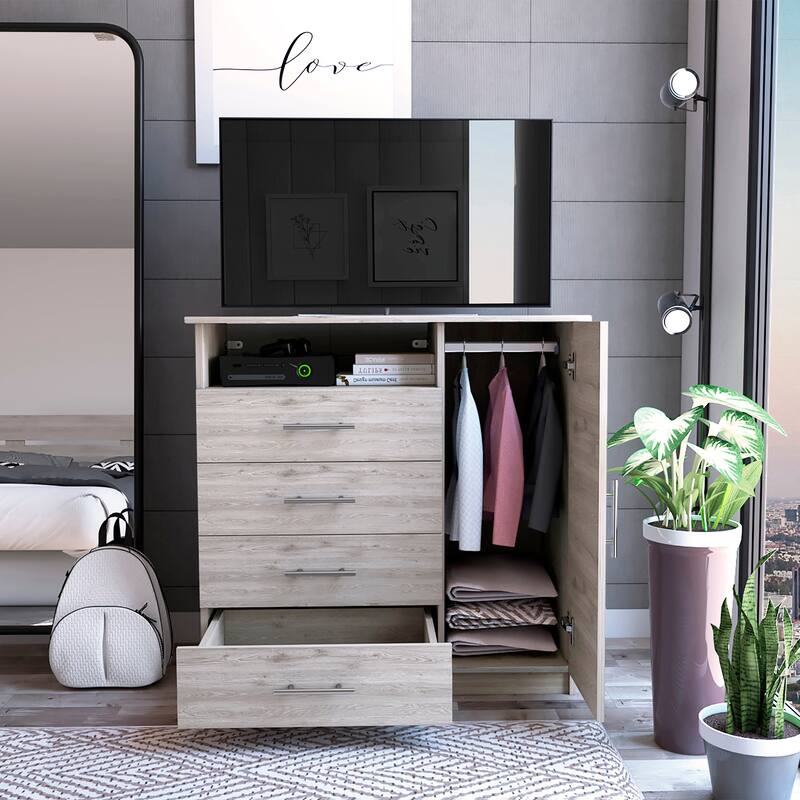 FM Furniture Carolina Dresser with 4 Drawers