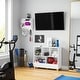 preview thumbnail 10 of 10, RiverRidge Kids Catch-All Wall Bookshelf with 2 Toy Storage Cubbies and 3 Wooden Hooks for Playroom, Nursery - White