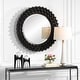 preview thumbnail 3 of 3, Circle of Piers Round Wall Mirror - 42" - Black