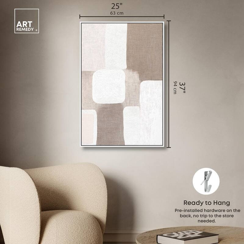 Stucco Squares I Canvas by Art Remedy