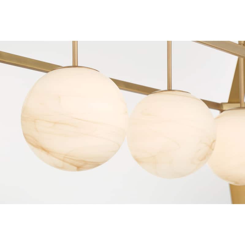 Minka Lavery 3787 Shimmer 4 Light 48" Wide Linear Chandelier