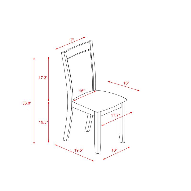 East West Furniture Monza Parson Dining Chairs - Linen Fabric Upholstered Chairs, Set of 2, (Finish Options)