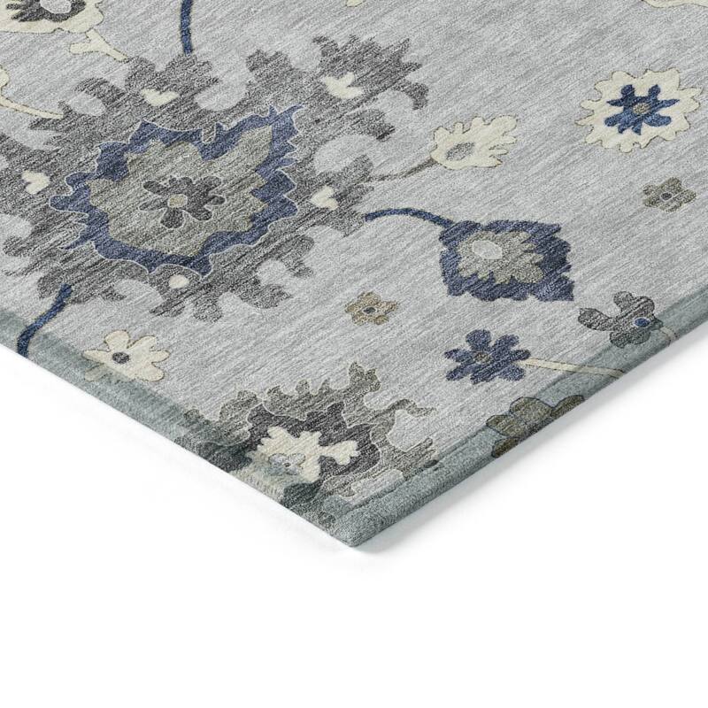 Machine Washable Indoor/ Outdoor Chantille Kashan Traditonal Rug