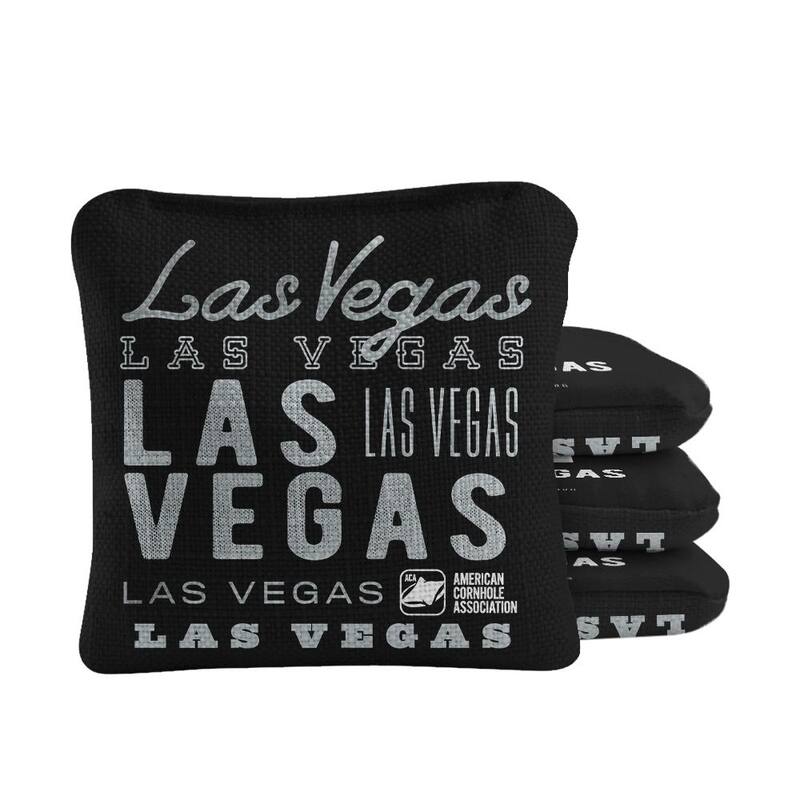 Las Vegas Football Black Dual Sided Cornhole Bags