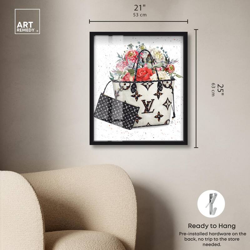 Floral Summer Bag Shadowbox by Art Remedy