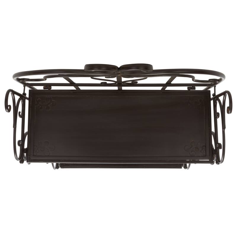 SAFAVIEH Outdoor Monserrat 4-Tier Shelf Unit - 66Wx25Dx13H