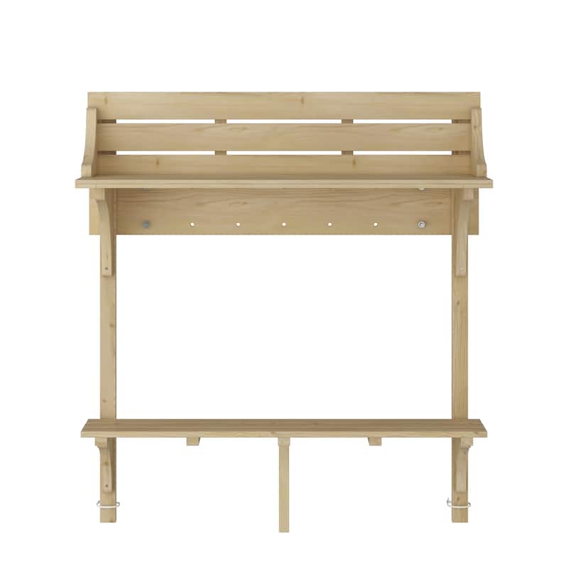Outdoor Garden Potting Table with Storage Shelves