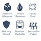 preview thumbnail 4 of 3, CLOSEOUT Comfort Pure Allergy Proof Blanket by Cozy Classics