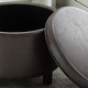 preview thumbnail 21 of 35, WOVENBYRD Large Round Storage Ottoman, Lift Off Lid