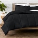 preview thumbnail 6 of 92, Bare Home Hypoallergenic Down Alternative Comforter Set California King - Black