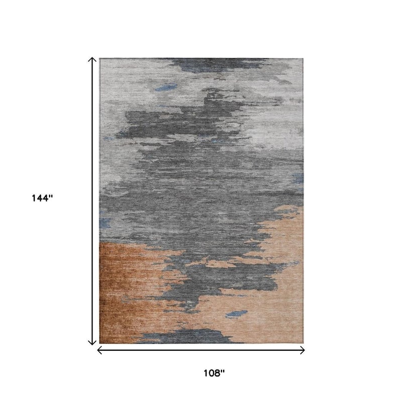 HomeRoots Abstract Transitional Rectangle Outdoor Rug