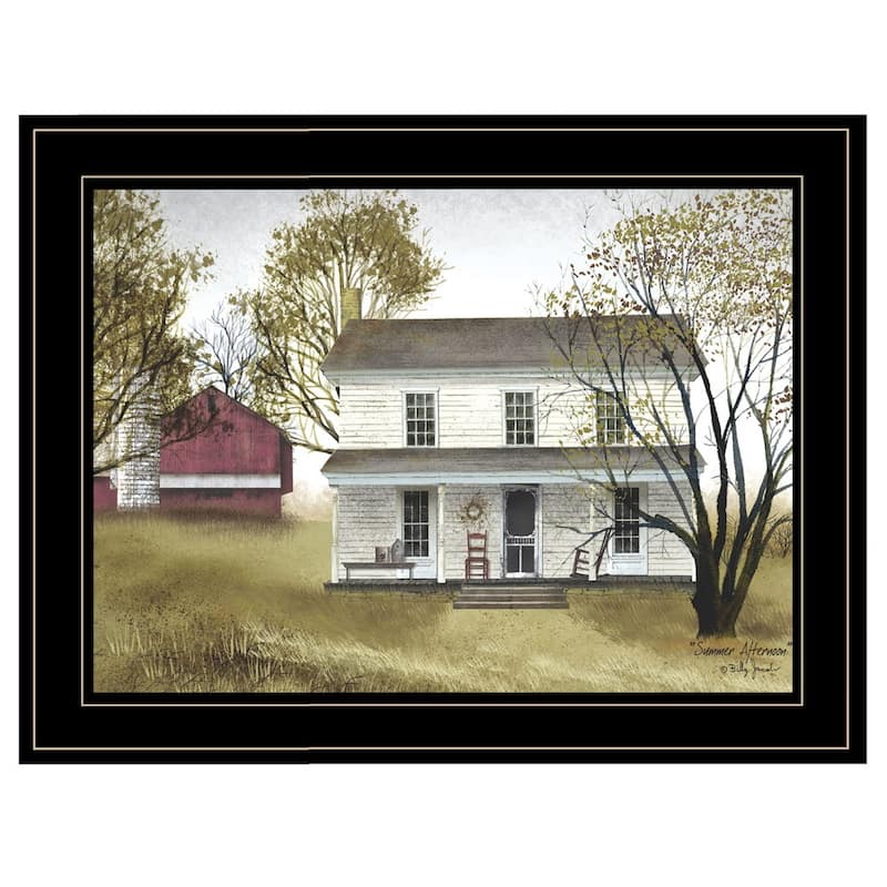 TrendyDecor4U Farmhouse "Summer Afternoon" Framed Print Wall Art by Billy Jacobs