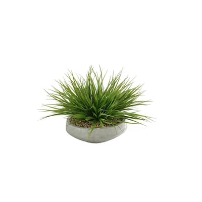 HomeStock Wild Grass in Contemporary Bowl - Chic Faux Grass for Modern Tabletop Styling - 17