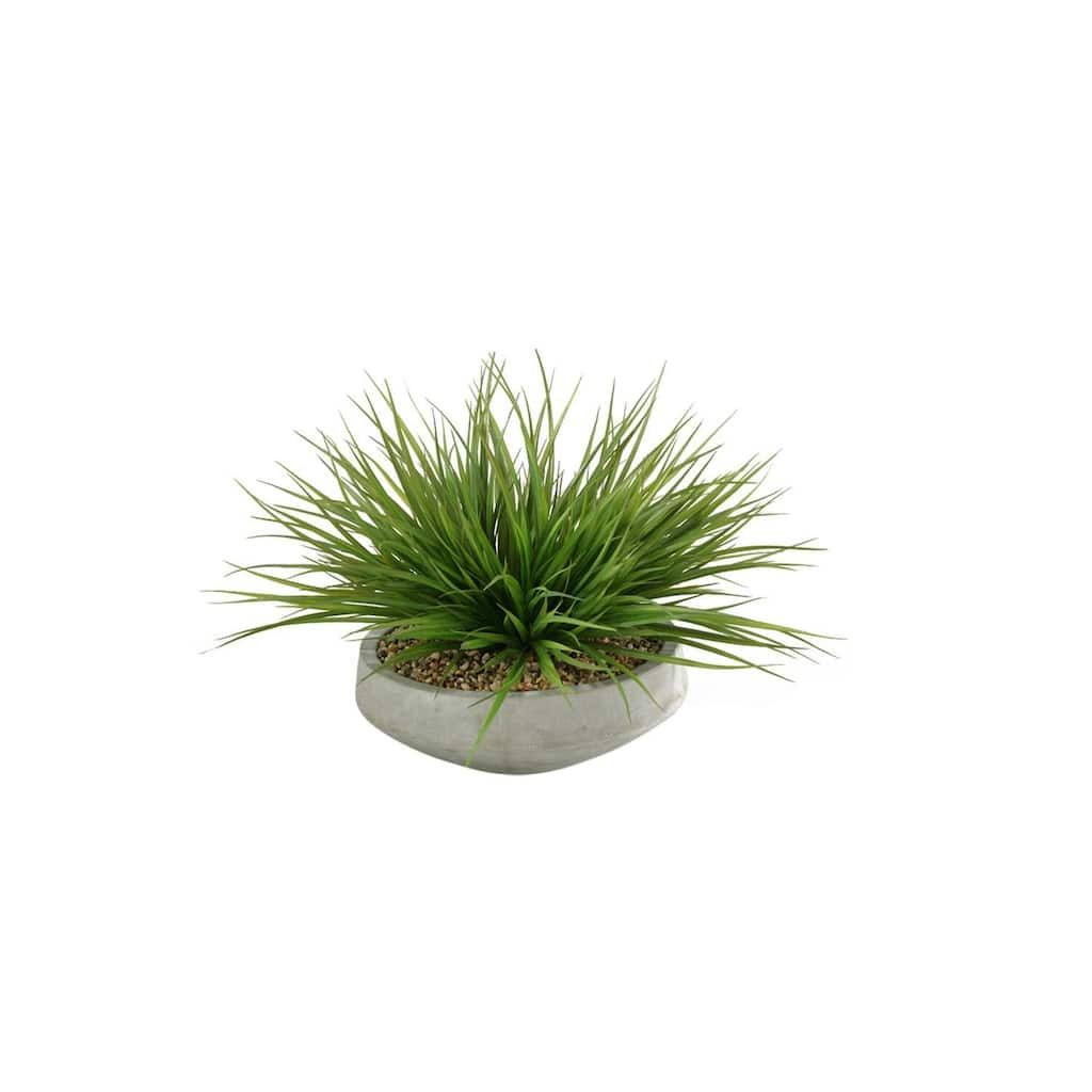 HomeStock Wild Grass in Contemporary Bowl - Chic Faux Grass for Modern Tabletop Styling - 17