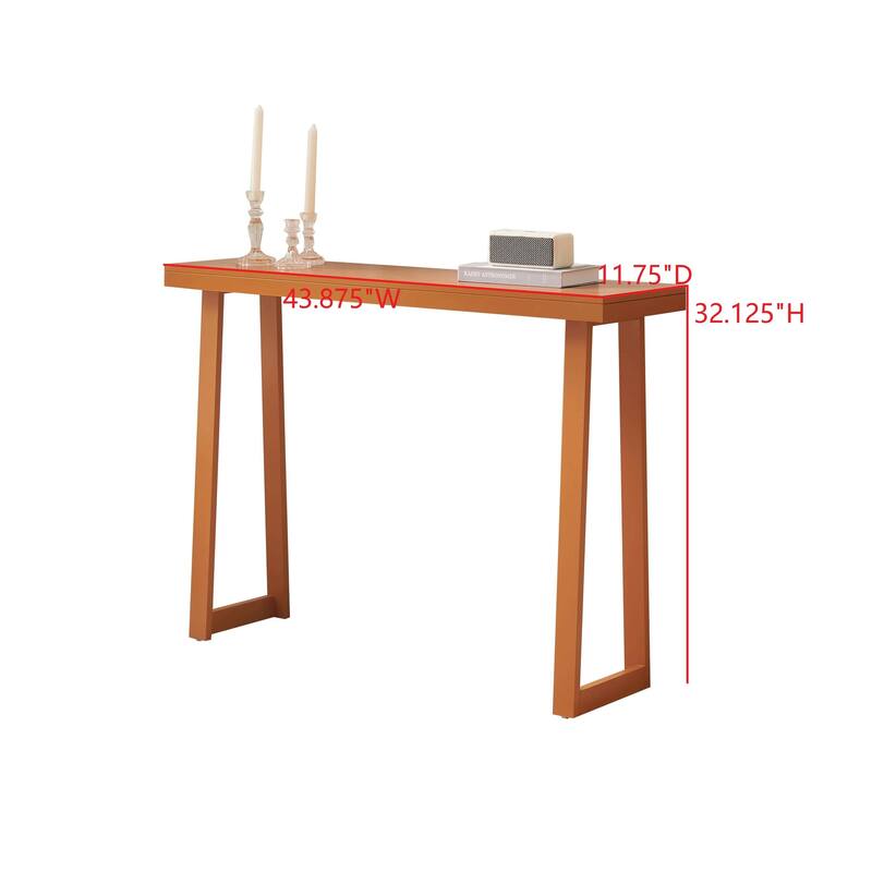 Claude Collection Wood 44" Modern Console Table with Shelf