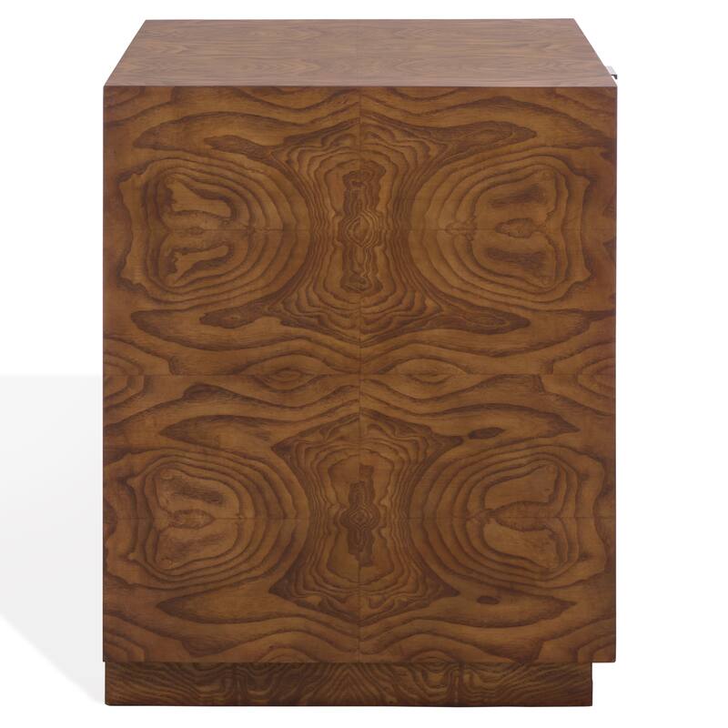SAFAVIEH Couture Frankie Burl 2-Drawer Nightstand