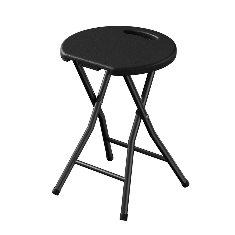 VECELO Modern X-Frame Folding Chair with Carry Handle Indoor Outdoor Space Saving Minimalist Design Chair