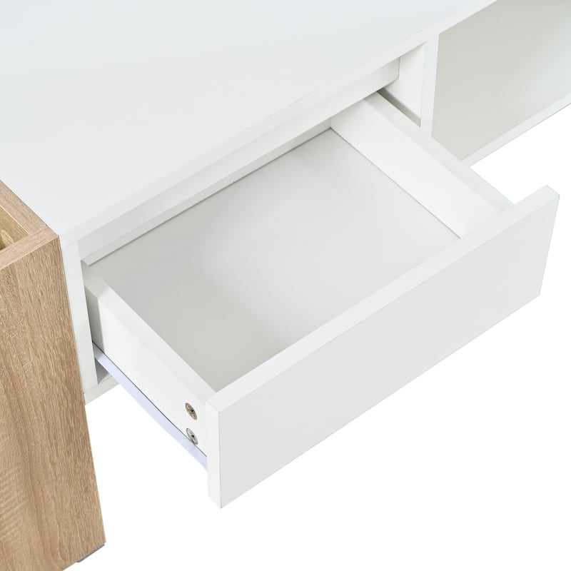 Coffee Table with 2 Drawers and Hidden Compartments