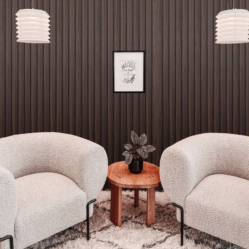 Art3d 96'' x 6'' Slat Wall Panel,WPC Acoustic Wall Paneling, 8pcs,32 sqft