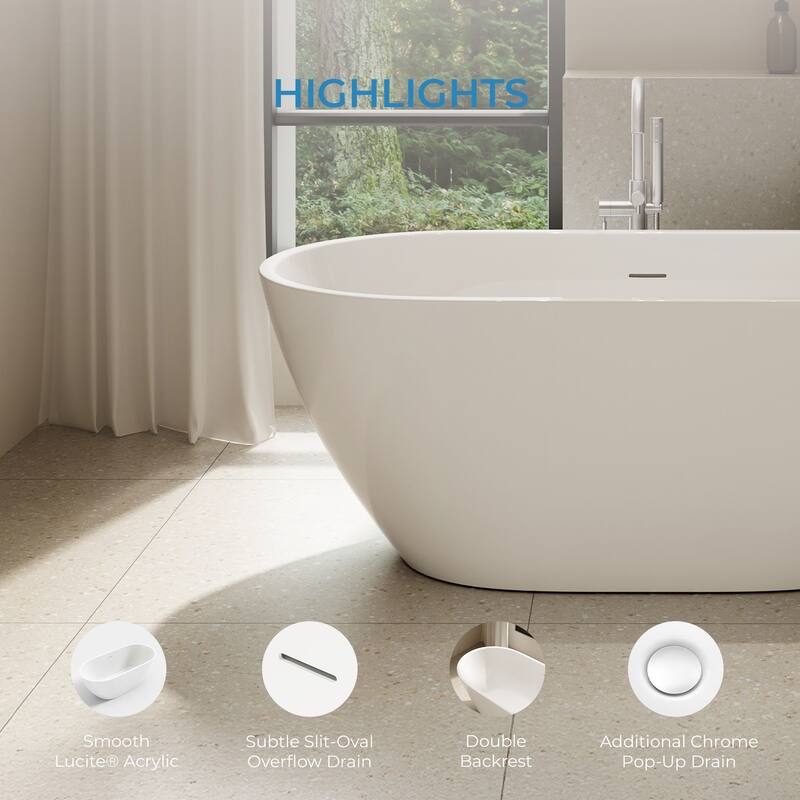 OVE Ayago Free Standing Bathtub Kit with extra Hardware
