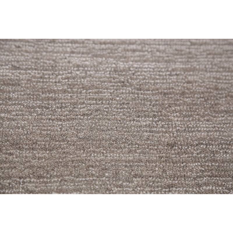 Modern Tribal Gabbeh Indian Area Rug Handmade Grey Wool Carpet - 5'3" x 7'7"