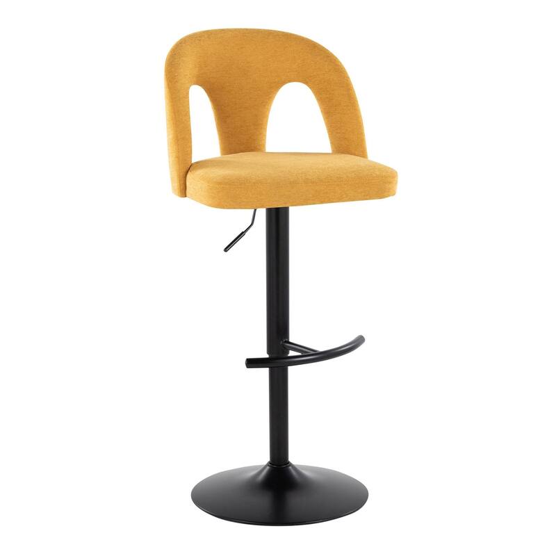 Ava Upholstered Adjustable Barstool - Set of 2
