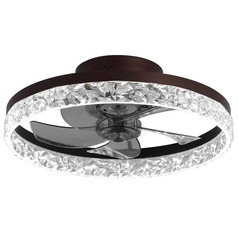 Dimmable 20in Ceiling Fan with Light and Remote Control 6 Speeds