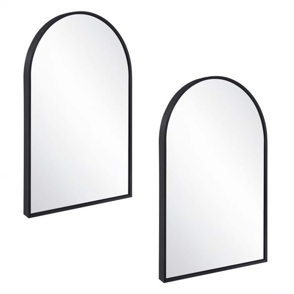 Modern Metal Framed Maeve Arched Wall Accent Mirror