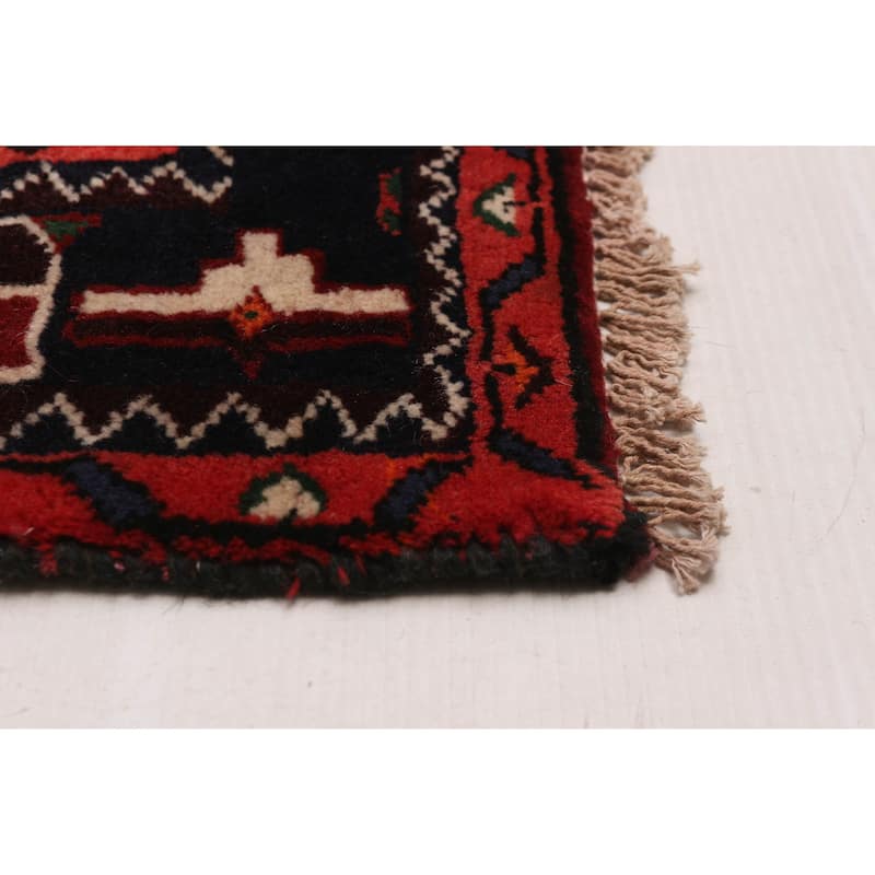 ECARPETGALLERY Hand-knotted Anadol Dark Red Wool Rug - 4'11 x 12'2