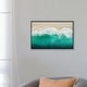 preview thumbnail 3 of 13, iCanvas "Teal Ocean Waves From Above I" by Maggie Olsen Framed