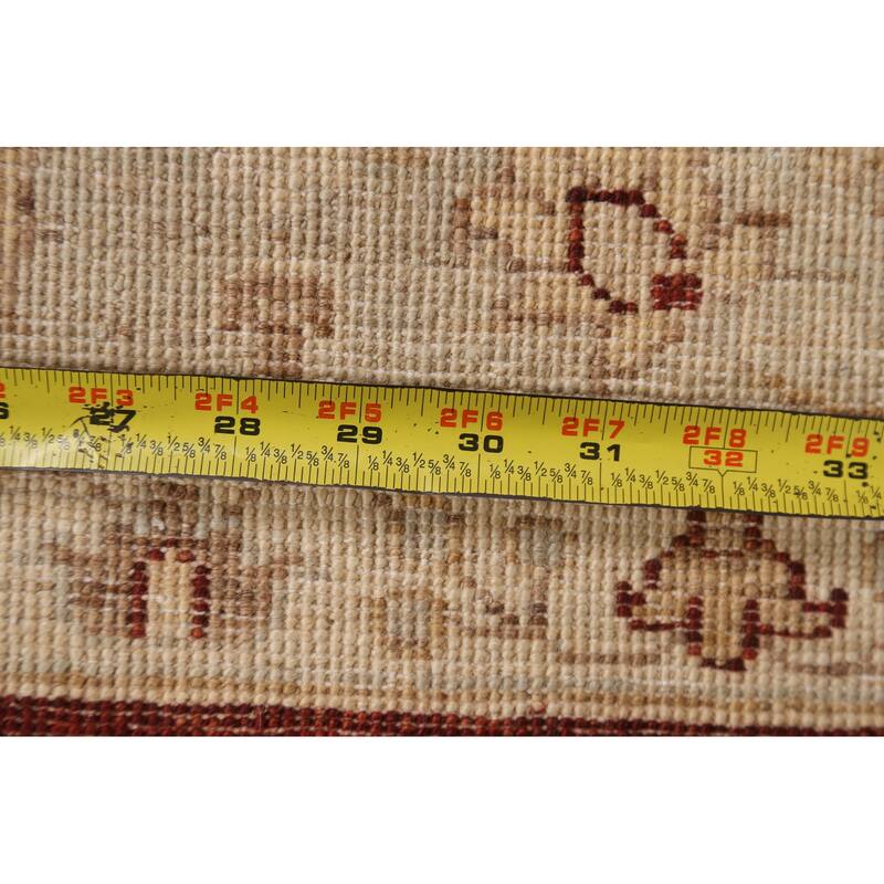 Vegetable Dye Floral Chobi Peshawar Oriental Wool Area Rug Handmade - 6'1" x 9'4"