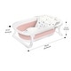 preview thumbnail 7 of 5, Portable-Foldable Multifunctional Baby Bathtub with Newborn Cushion and Anti-skid Pad - 29.9”L x 18.5”W x 8.2”H