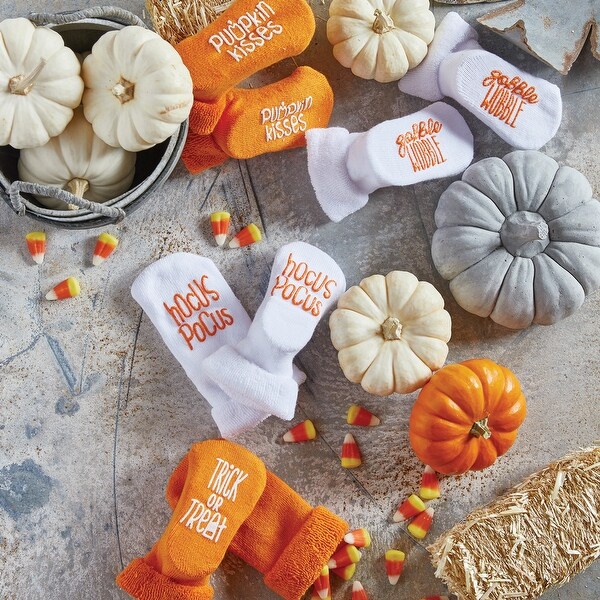baby pumpkin socks