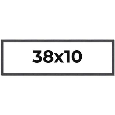 38x10 Frame Brown Solid Wood Picture Frame - Complete Modern Photo