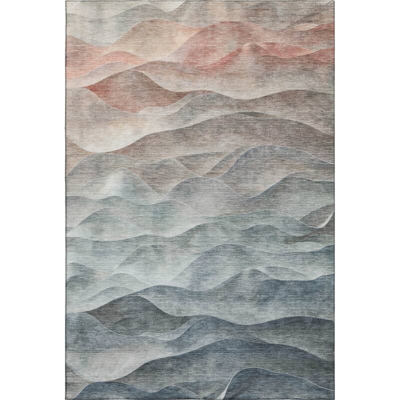 Premium Washable Super Soft Modern Waves Mayfield Rug