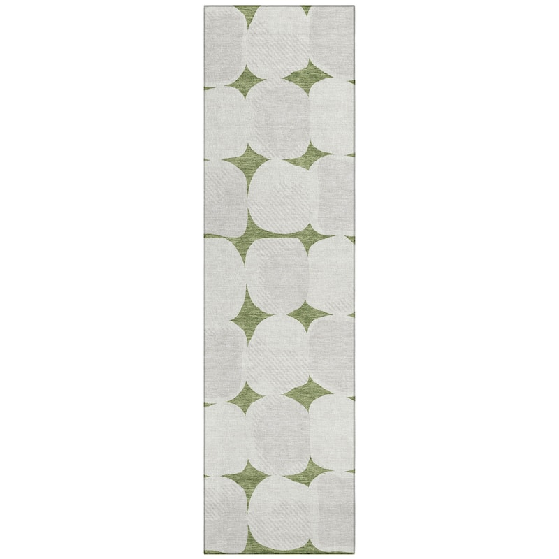 Machine Washable Indoor/ Outdoor Chantille Modern Puffy Rug