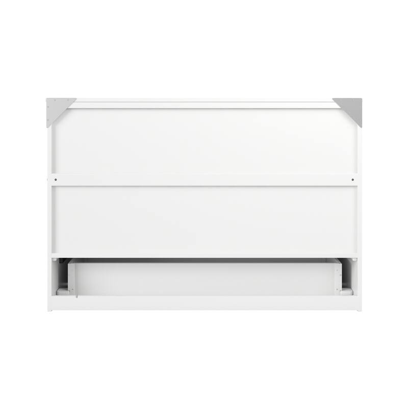 Murphy Bed Chest White - Coastal Charm Bed - Space Saving Furniture - Northfield
