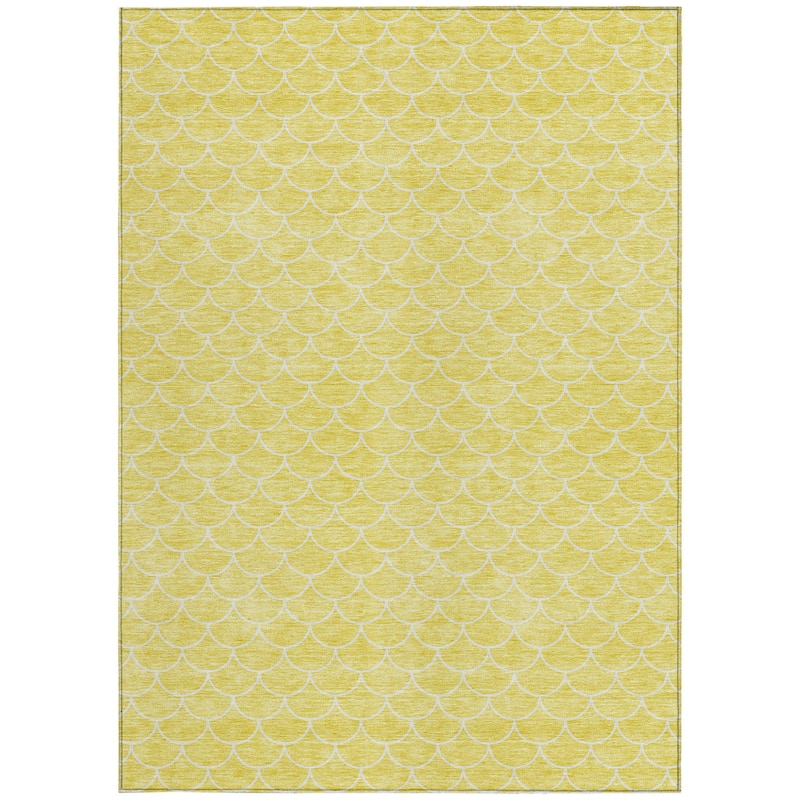 HomeRoots Geometric Transitional Rectangle Outdoor Rug