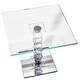 preview thumbnail 2 of 1, Exquisite Crystal Dessert Stand with Mirror Pedestal Base