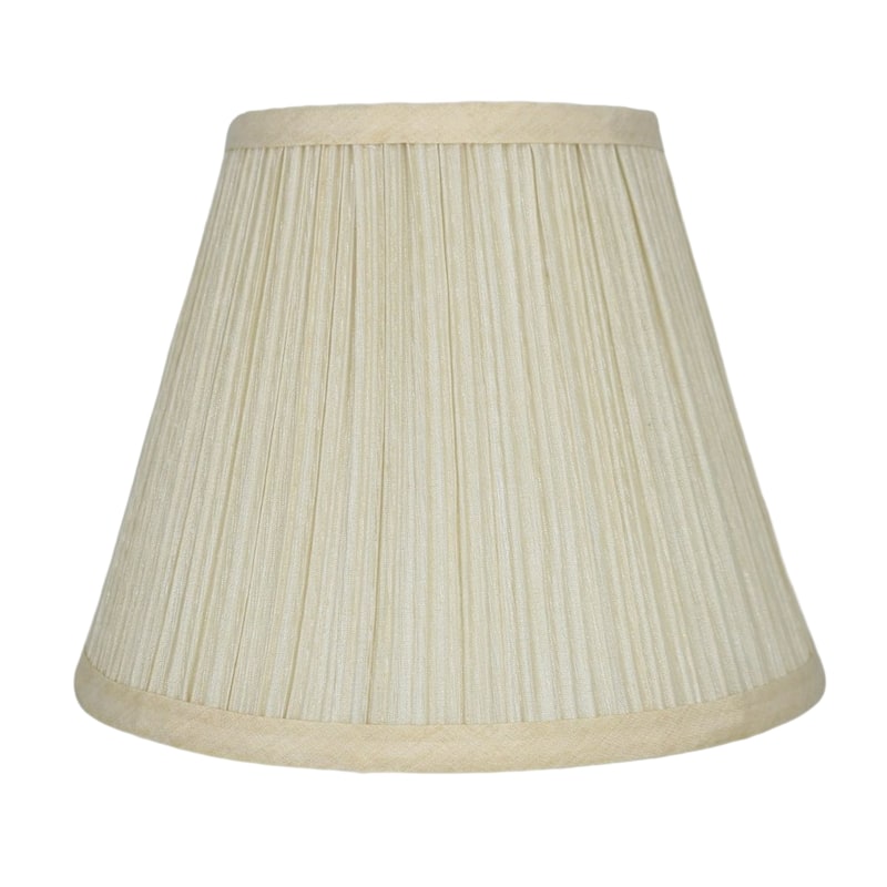Softback Mushroom Pleated Lamp Shade, 5 inch Top, 9 inch Bottom, 7 inch Slant - Single - Cream