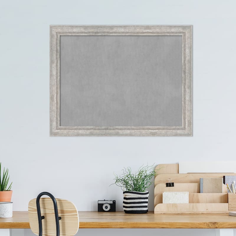 Amanti Art Angled Silver Framed Magnetic Board