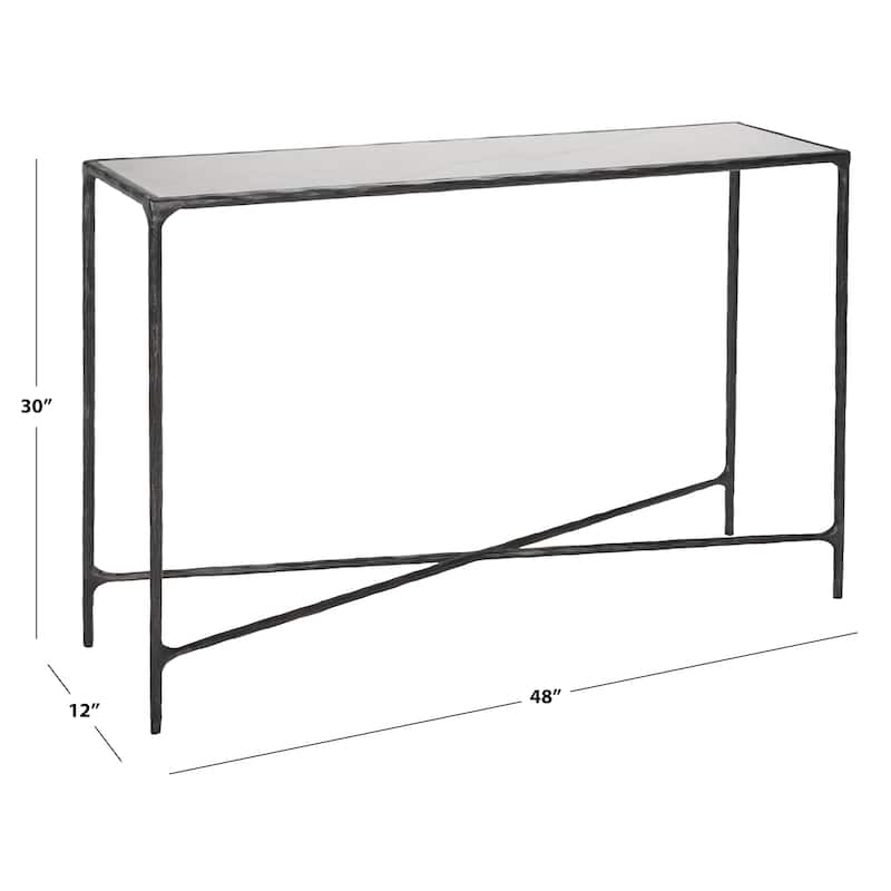 SAFAVIEH Couture Dorotea Forged Metal Rectangle Console Table - 48" W x 12" L x 30" H - 48"W x 12"D x 30"H