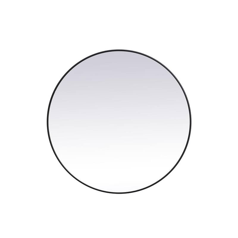 Carson Carrington Labbemala Metal Frame Round Mirror