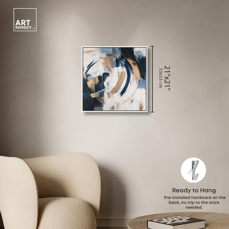 Golden Vortex I Canvas by Art Remedy