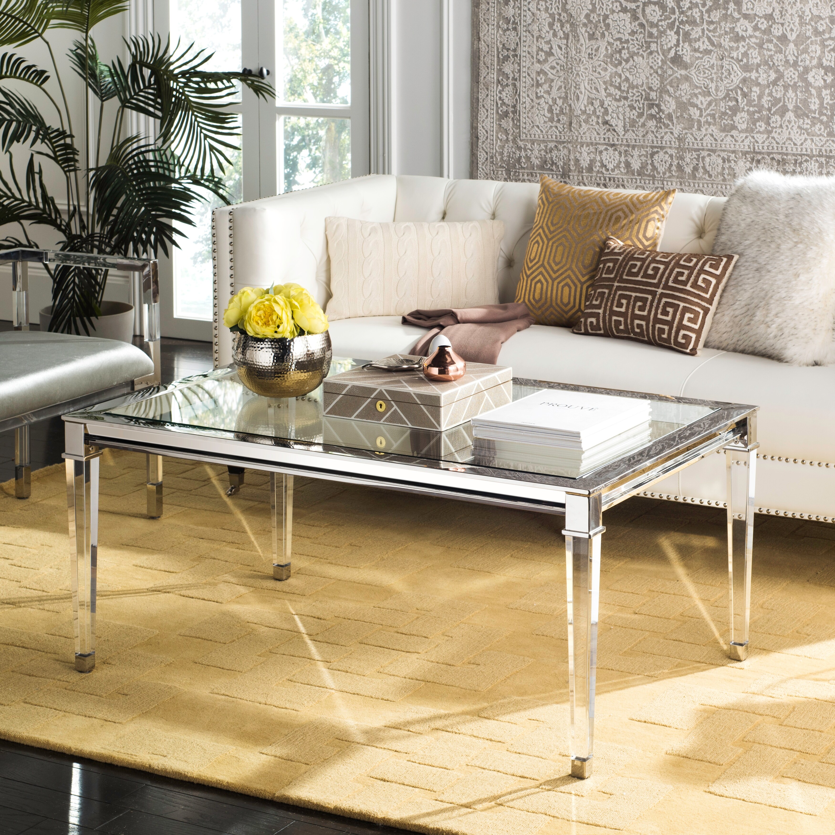Safavieh isabelle acrylic coffee table sale